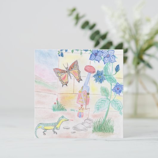 Custom Kids Artwork, Nutcracker Spielzeug, Schmett Einladung (Stehend Vorderseite)