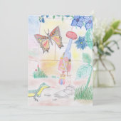 Custom Kids Artwork, Nutcracker Spielzeug, Schmett Einladung (Stehend Vorderseite)