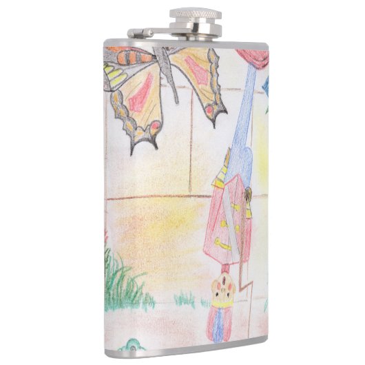 Custom Kids Artwork, Nutcracker Spielzeug, Schmett Flachmann (Rechts)