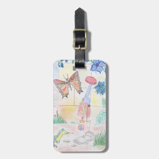 Custom Kids Artwork, Nutcracker Spielzeug, Schmett Gepäckanhänger (Vorderseite vertikal)
