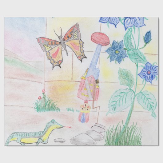 Custom Kids Artwork, Nutcracker Spielzeug, Schmett Geschenkpapier (Flach)