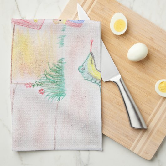 Custom Kids Artwork, Nutcracker Spielzeug, Schmett Geschirrtuch (Viertel Falte)