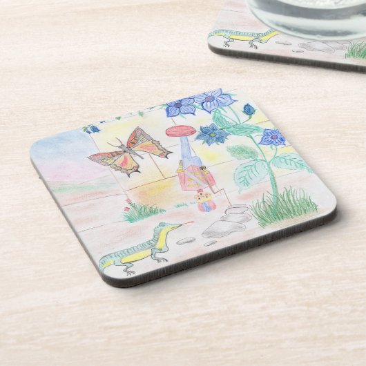 Custom Kids Artwork, Nutcracker Spielzeug, Schmett Getränkeuntersetzer (Linke Seite)