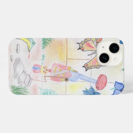 Custom Kids Artwork, Nutcracker Spielzeug, Schmett iPhone Hülle (Rückseite (Horizontal))