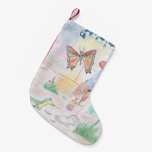 Custom Kids Artwork, Nutcracker Spielzeug, Schmett Kleiner Weihnachtsstrumpf (Vorderansicht (hängend))