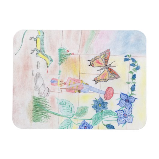 Custom Kids Artwork, Nutcracker Spielzeug, Schmett Magnet (Horizontal)