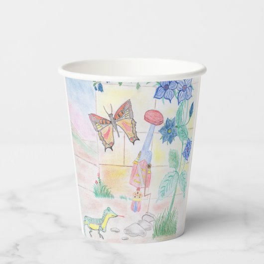 Custom Kids Artwork, Nutcracker Spielzeug, Schmett Pappbecher (Rückseite)