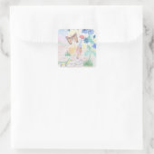 Custom Kids Artwork, Nutcracker Spielzeug, Schmett Quadratischer Aufkleber (Tasche)