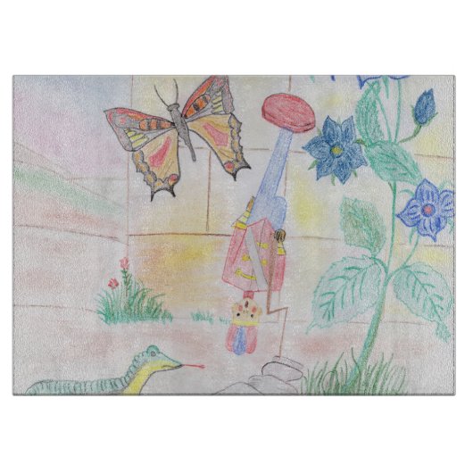 Custom Kids Artwork, Nutcracker Spielzeug, Schmett Schneidebrett (Vorderseite)