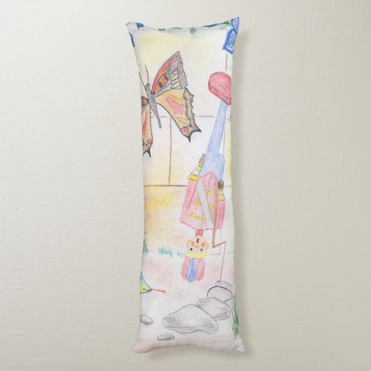 Custom Kids Artwork, Nutcracker Spielzeug, Schmett Seitenschläferkissen (Rückseite (Vertikal))