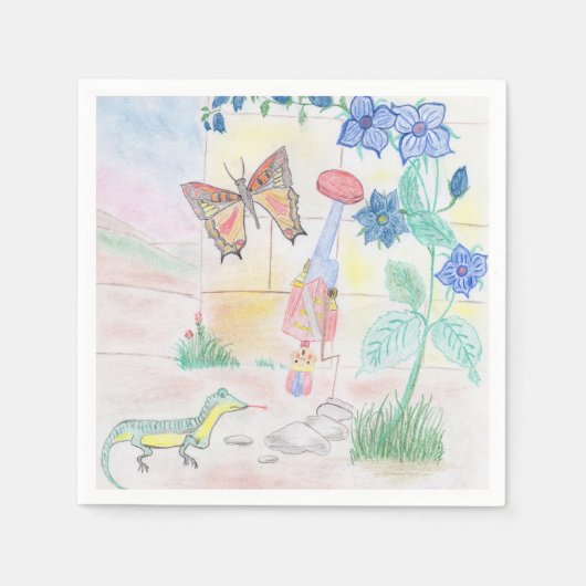 Custom Kids Artwork, Nutcracker Spielzeug, Schmett Serviette (Vorderseite)