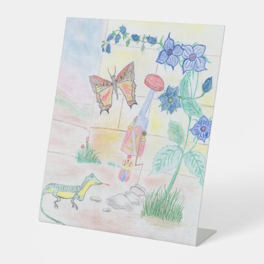 Custom Kids Artwork, Nutcracker Spielzeug, Schmett Sockelschild (Vorderseite)