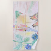 Custom Kids Artwork, Nutcracker Spielzeug, Schmett Strandtuch (Vorderseite)