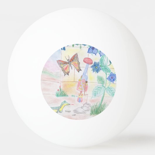 Custom Kids Artwork, Nutcracker Spielzeug, Schmett Tischtennisball (Vorderseite)