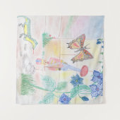 Custom Kids Artwork, Nutcracker Spielzeug, Schmett Wandteppich (Vorderseite (Horizontal))