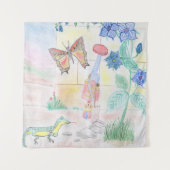 Custom Kids Artwork, Nutcracker Spielzeug, Schmett Wandteppich (Vorderseite)