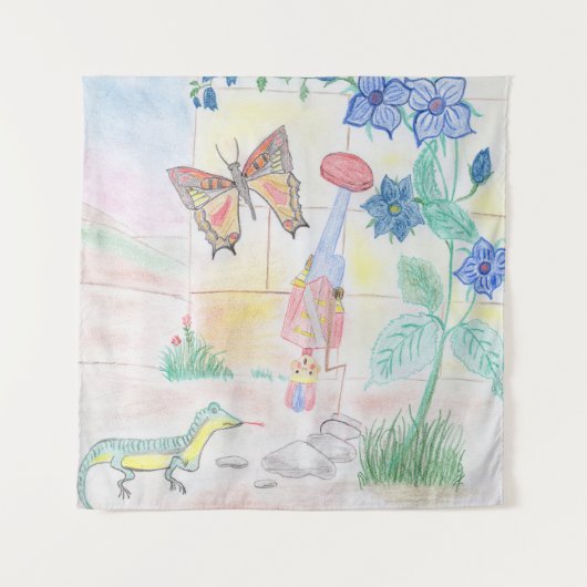 Custom Kids Artwork, Nutcracker Spielzeug, Schmett Wandteppich (Vorderseite)