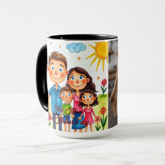 Custom Kids Artwork  Personalized Keepsake Gift Tasse (Vorderseite Links)