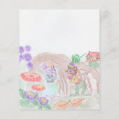 Custom Kids Artwork, zwei niedliche Maus, Blume... (Rückseite)