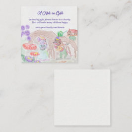 Custom Kids Artwork, zwei niedliche Maus, Blume... Begleitkarte