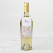 Custom Kids Artwork, zwei niedliche Maus, Blume... Flaschenanhänger (Auf Flasche)