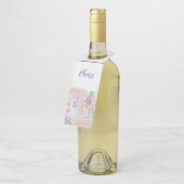 Custom Kids Artwork, zwei niedliche Maus, Blume... Flaschenanhänger (Angewinkelt)