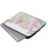 Custom Kids Artwork, zwei niedliche Maus, Blume... Laptopschutzhülle (Vorne Knopf)