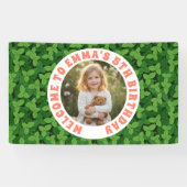 Custom Kids Birthday Banner with Photo  (Horizontal)