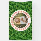 Custom Kids Birthday Banner with Photo  (Vertikal)