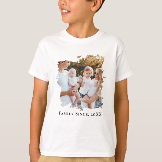 Custom Kids Cotton T-Shirt - Personalized Family  (Vorderseite)