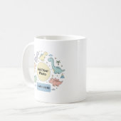 Custom Kids Dinosaur Photo Mug Kaffeetasse (Vorderseite Links)