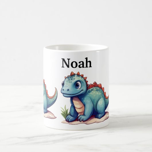 Custom Kids Dinosaurier Sublimination Kaffeetasse (Mittel)