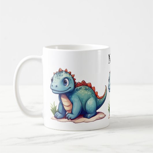 Custom Kids Dinosaurier Sublimination Kaffeetasse (Links)