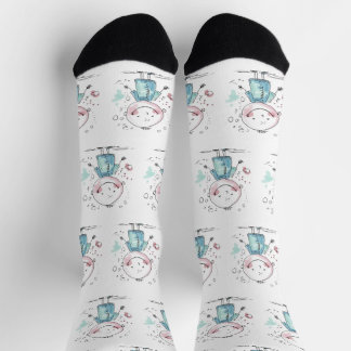custom kids drawing socken