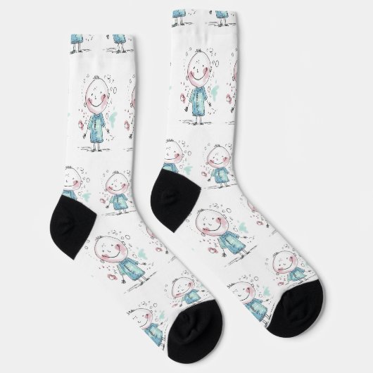 custom kids drawing socken (Rechts)