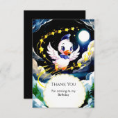 Custom Kids Duck Birthday Dankeskarte (Vorne/Hinten)