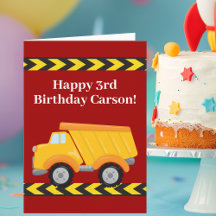 Custom Kids Dump Truck Red Boys Geburtstag