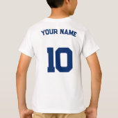 Custom Kids’ Football Tee – Name & Number  (Rückseite)
