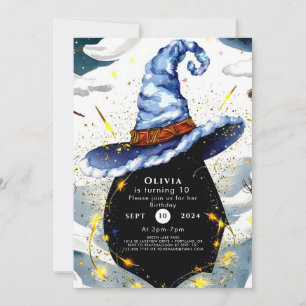 Custom Kids Fun Wizard Geburtstag Einladung