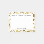 Custom Kids LUNCHBOX NOTEN aus Mama und Vater STAR Post-it Klebezettel (Vorderseite)