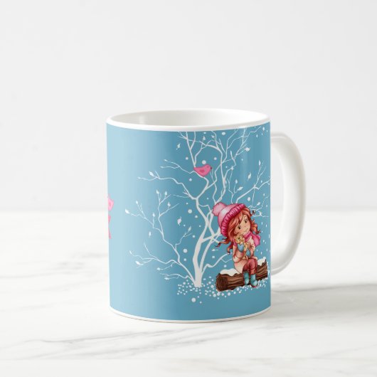 Custom Kid's Name Fun Weihnachtsgeschenk Kaffeetasse (VorderseiteRechts)
