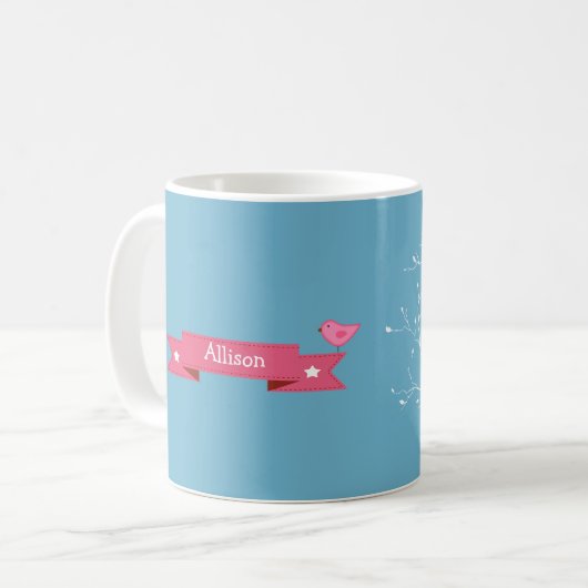 Custom Kid's Name Fun Weihnachtsgeschenk Kaffeetasse (Vorderseite Links)