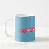 Custom Kid's Name Fun Weihnachtsgeschenk Kaffeetasse (Links)