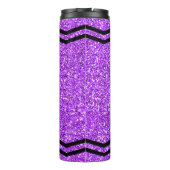 Custom Kids Name Lila Glitzer Crayon Tumbler Thermosbecher (Rückseite)