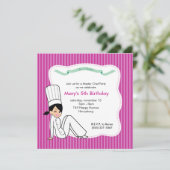 Custom Kids Party Einladung mit einzigartigem Artw (Stehend Vorderseite)