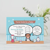 Custom Kids Party Einladung mit einzigartigem Artw (Stehend Vorderseite)