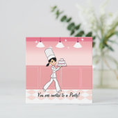 Custom Kids Party Einladung mit einzigartigem Artw (Stehend Vorderseite)