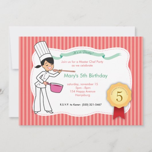 Custom Kids Party Einladung mit einzigartigem Artw (Vorderseite)