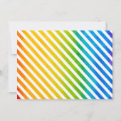 Custom Kids Rainbow Watercolor Foto Dankeskarte (Rückseite)