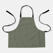 Custom Kids Schürze - Moss Green Minimalistisch (Vorderseite)